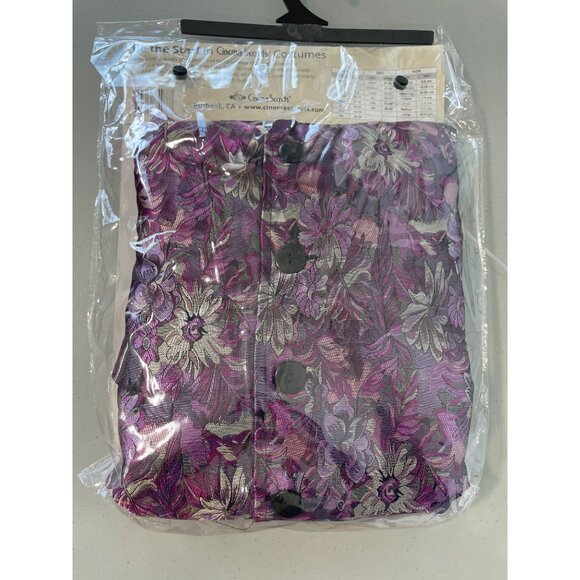 Cinema Secrets Costume Size XL The Vampire Of Versailles Floral Brocade Vest NEW - Picture 5 of 8